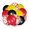 JOYYPOP Globos de látex negro rojo amarillo con globos de_1