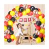 JOYYPOP Globos de látex negro rojo amarillo con globos de_6