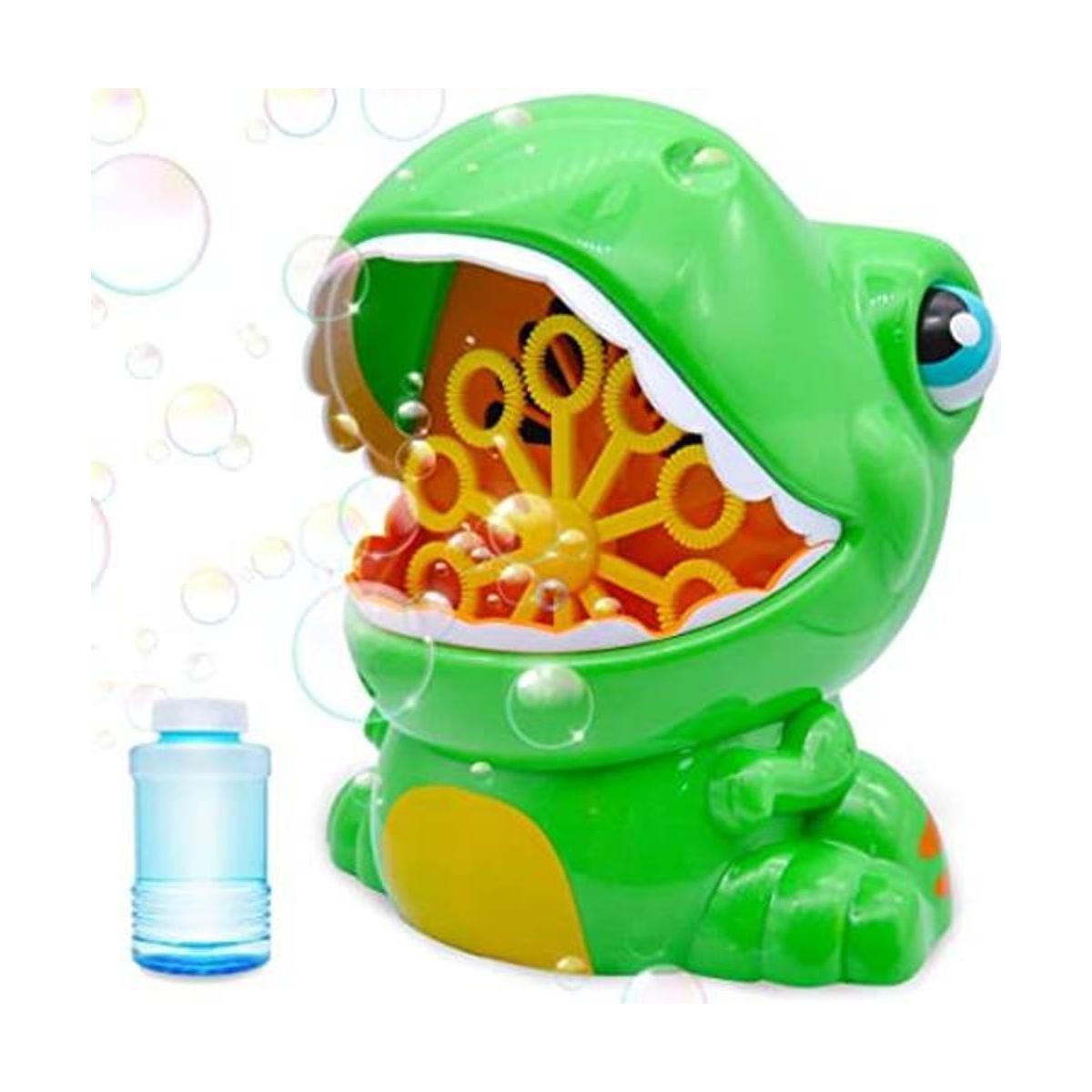 JOYIN Máquina de burbujas verde con 2 soluciones de