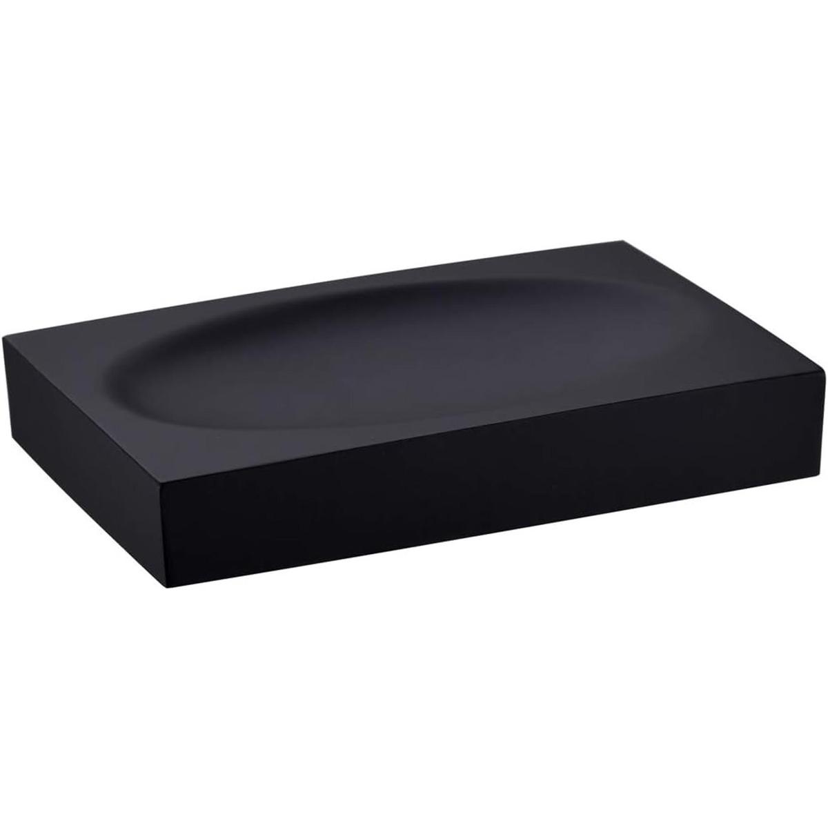 Jabonera de resina negra en JINCROP Home jabonera negra
