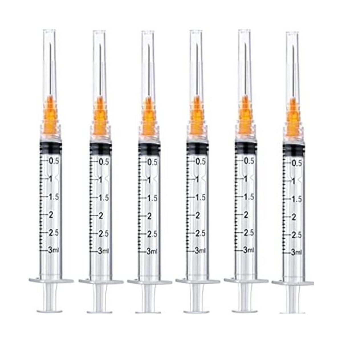Jeringa Luer Slip de plástico sin aguja 0.7 fl oz 12