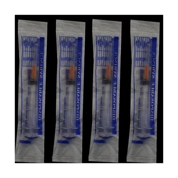 Jeringa Luer Slip de plástico sin aguja 0.7 fl oz 12