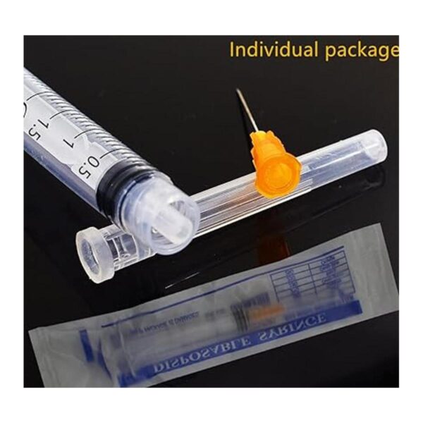 Jeringa Luer Slip de plástico sin aguja 0.7 fl oz 12