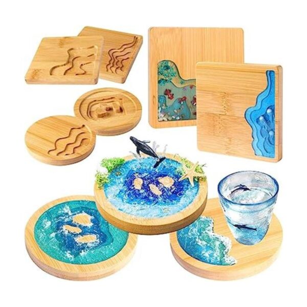 Juego de posavasos de madera kit de manualidades de_1