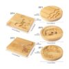 Juego de posavasos de madera kit de manualidades de_2