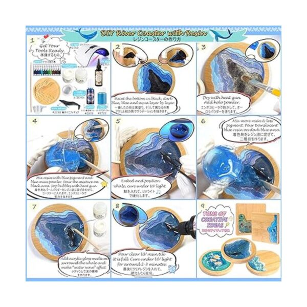 Juego de posavasos de madera kit de manualidades de_3
