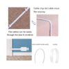 MOYEEL Cable de extensión de alimentación plano de 40 pies_3