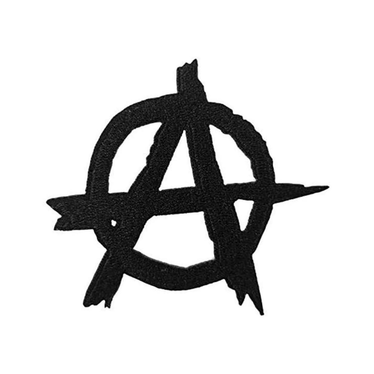 Parche bordado con diseño de anarquía de 3.0 in para