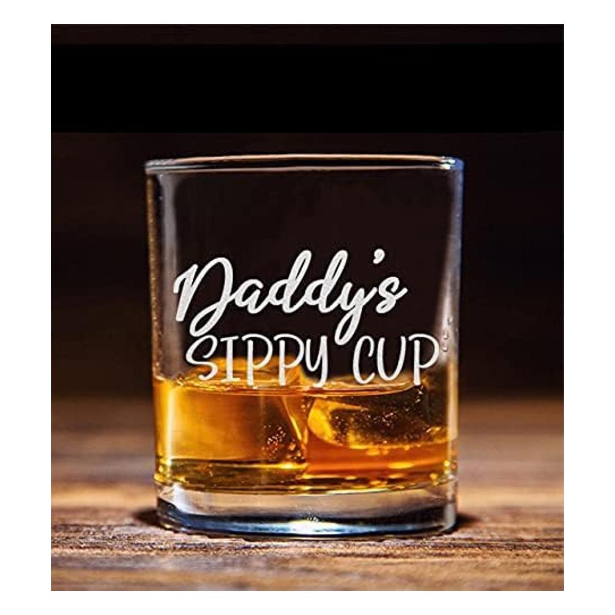 Vaso para beber de papá de estilo antiguo de cristal
