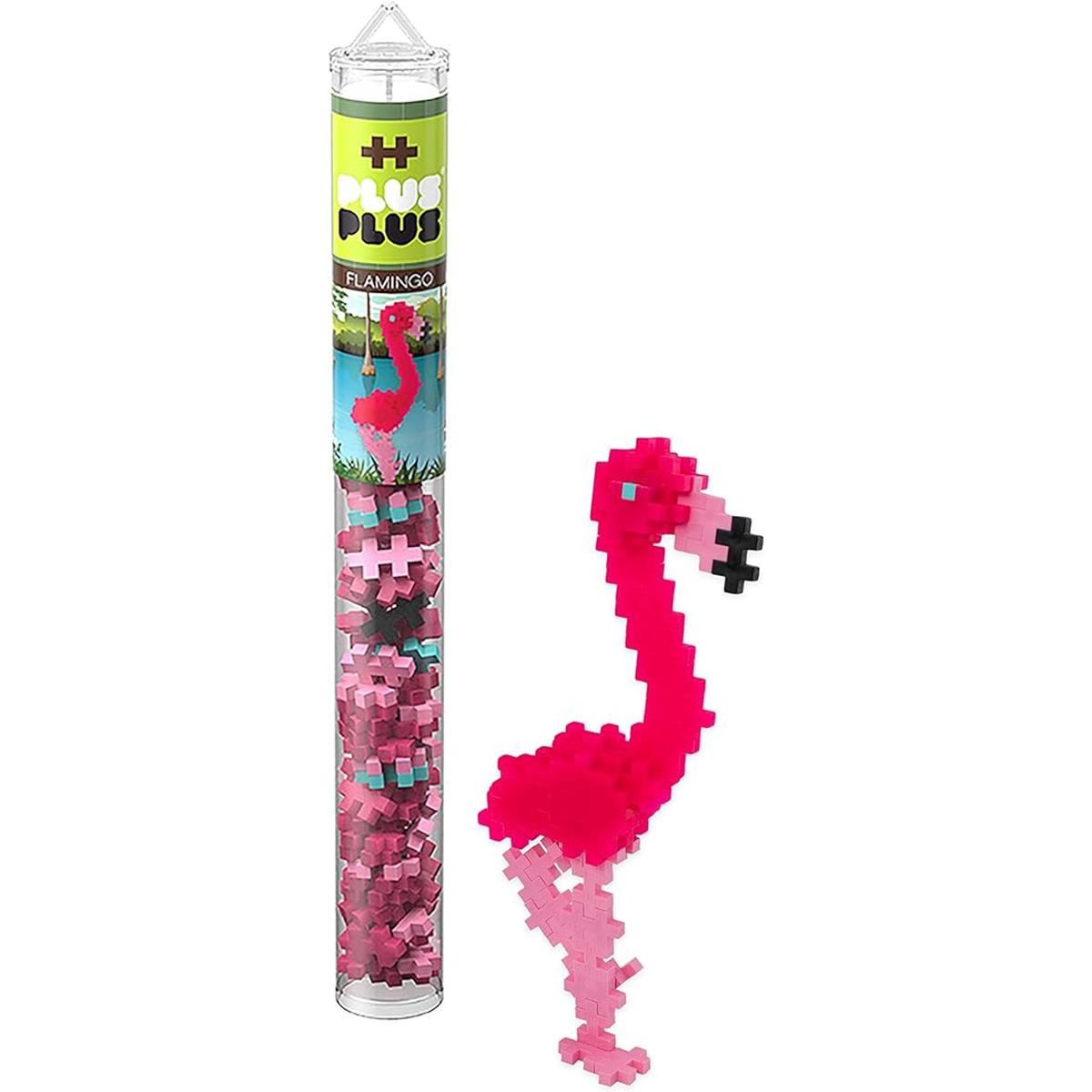 PLUS PLUS Mini tubo para hacer flamenco 70 piezas