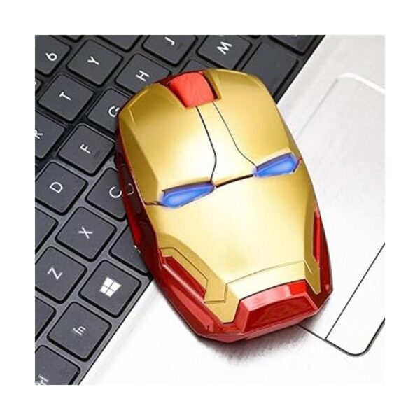 Mouse inalámbrico Iron Man Mouse ergonómico de 2.4 G_2