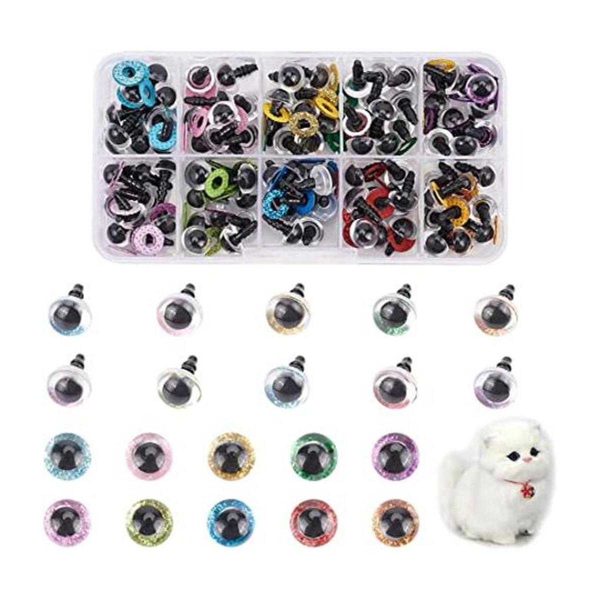 PH PandaHall 100 purpurina de ojos de seguridad con