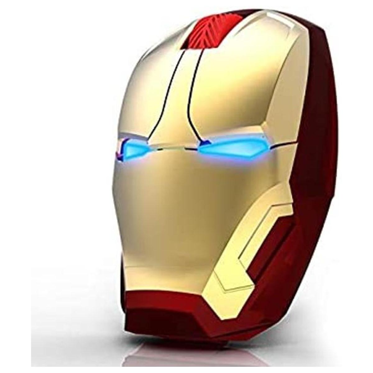 Mouse inalámbrico Iron Man Mouse ergonómico de 2.4 G
