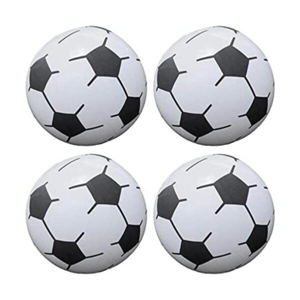 NUOBESTY Juego de 4 pelotas de fútbol hinchables para_1