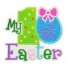 Parche bordado para planchar con texto en inglés My First_1