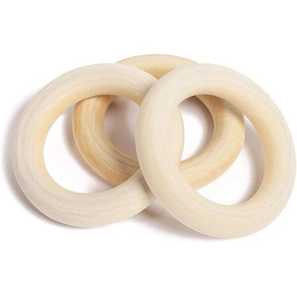 Juego de cuentas y anillos de madera para manualidades y_4