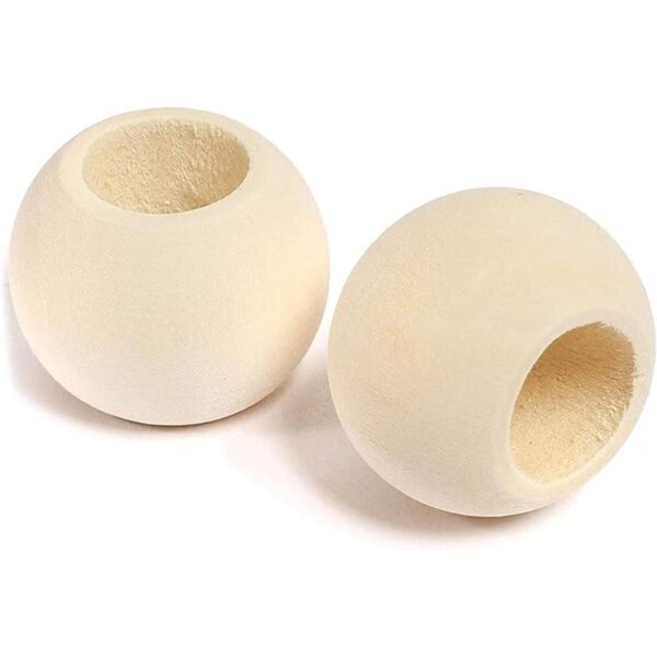 Juego de cuentas y anillos de madera para manualidades y_5