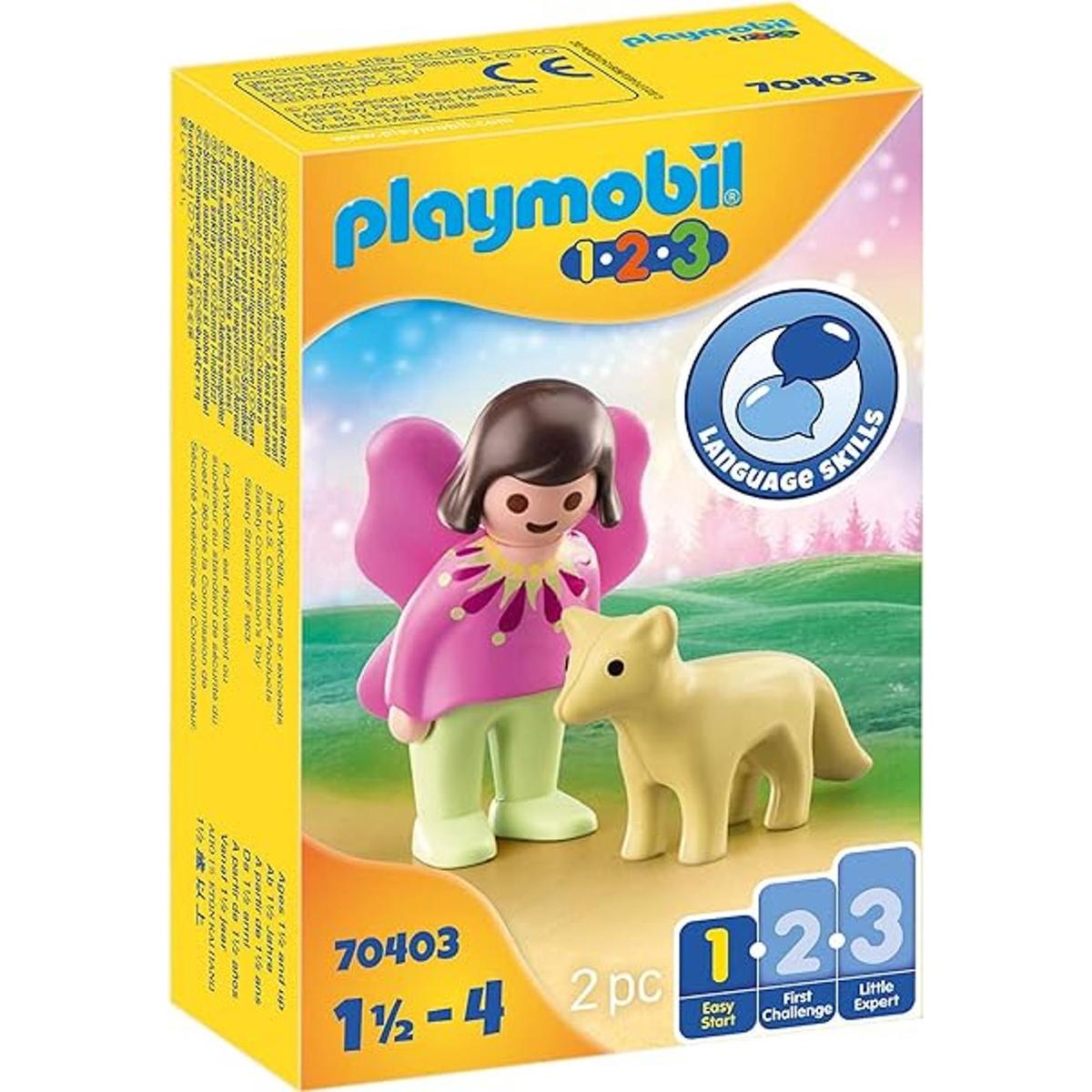 Playmobil Fairy Friend with Fox 70403 1.2.3 para niños