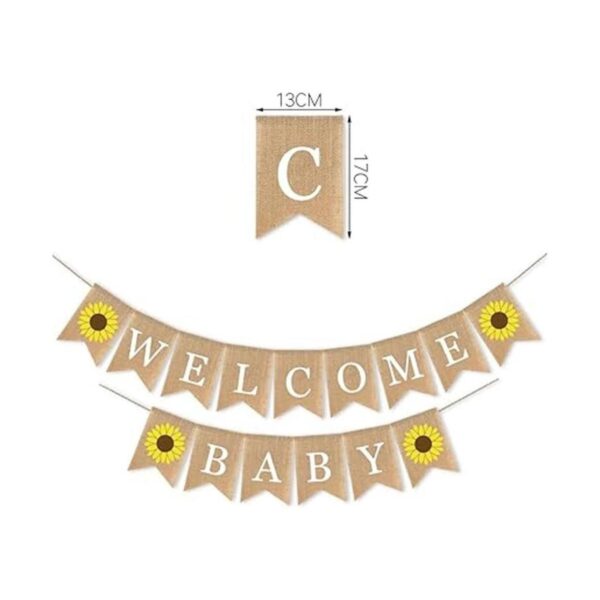 SWYOUN Bandera para bebé con diseño de girasol_3