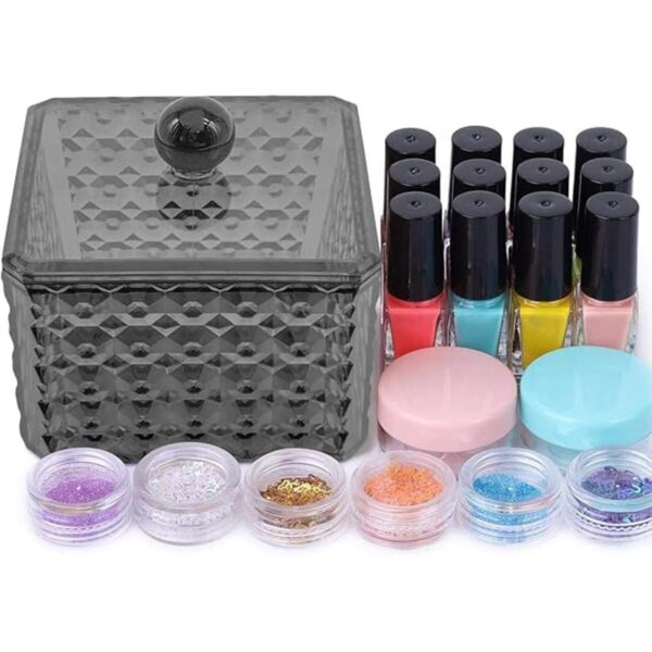 Jutoe Qtip Holder Soporte para bolas de algodón soporte