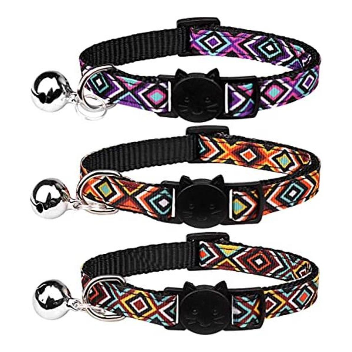 NaNa 3 collares para gatos con diseño geométrico de