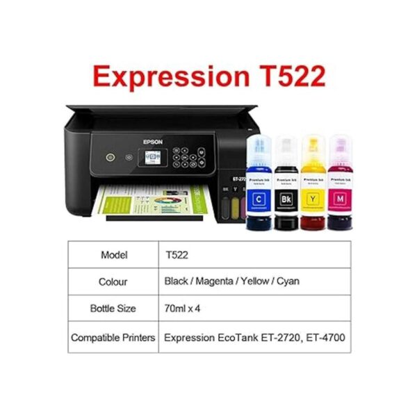 Seogol T522 Kits de botellas de tinta de repuesto