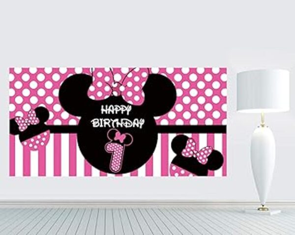 Telón de fondo de cumpleaños de Minnie 1 suministros de_5