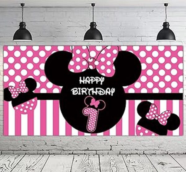 Telón de fondo de cumpleaños de Minnie 1 suministros de_3