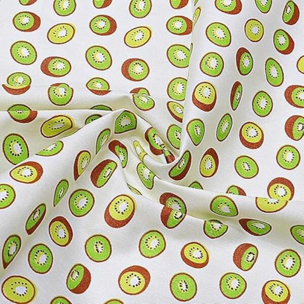 Qililandiy 7 piezas de tela de algodón impreso de frutas