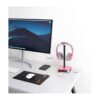 KAFRI Soporte para auriculares RGB con cargador USB