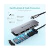 USBC Hub HDMI 5 en 1 Keymox USB C adaptador con 2 puertos_6