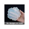 ResinWorld Paquete de 4 moldes de posavasos de flores de 4_3