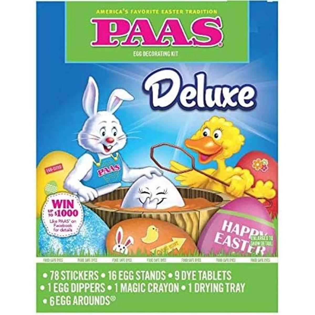 PAAS Kit de decoración de huevos de lujo 78 pegatinas
