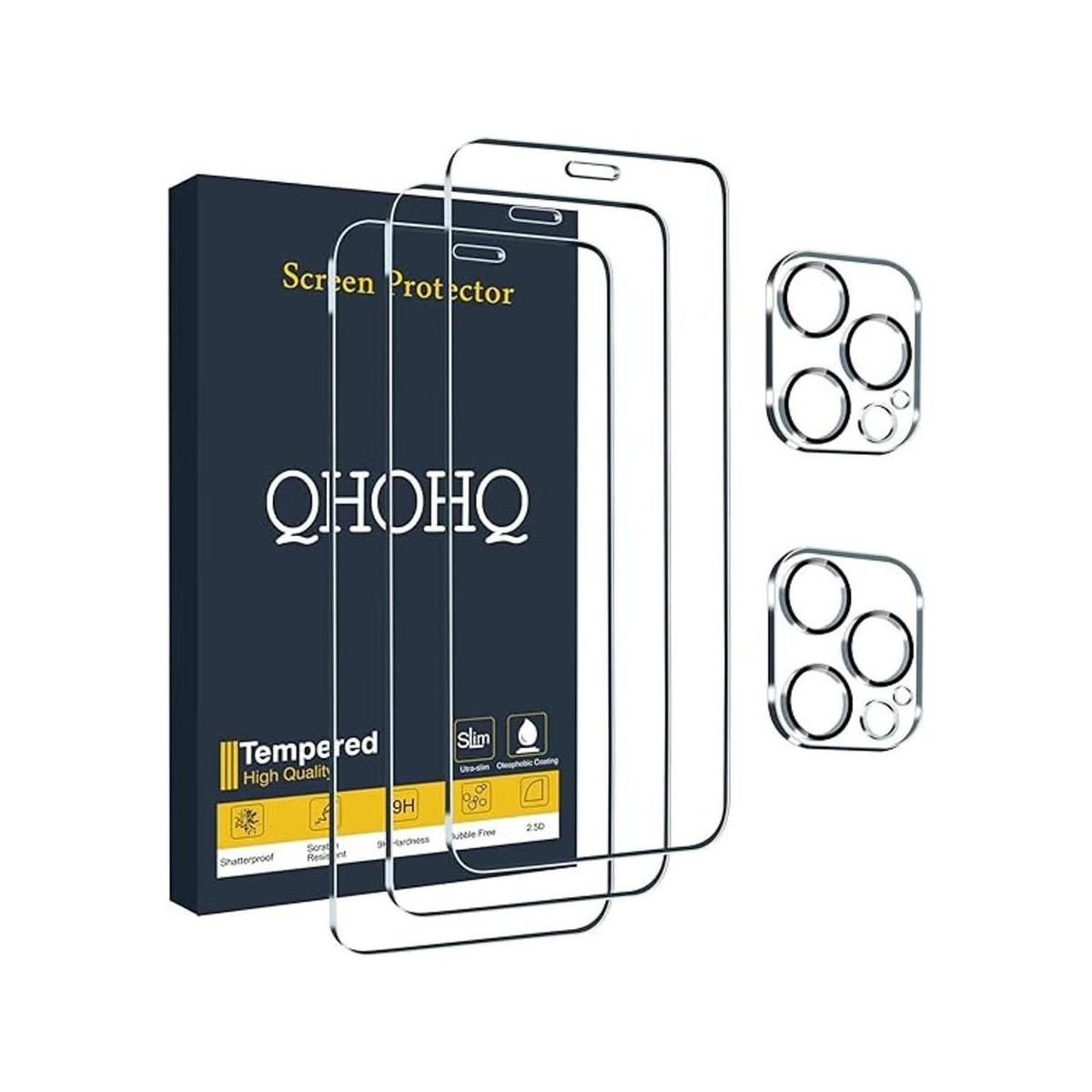 QHOHQ Paquete de 3 protectores de pantalla para iPhone 12