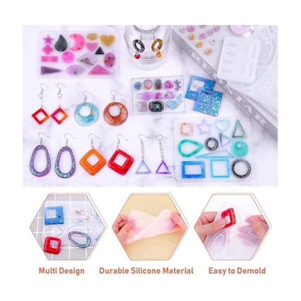 Paxcoo Moldes de resina para joyas kit de fabricación de_3