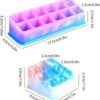 Tomorotec Molde de resina epoxi de silicona 2 tamaños