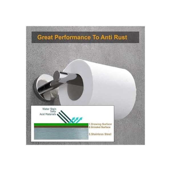 Nolimas Polished Chrome Toilet Paper Holder SUS304