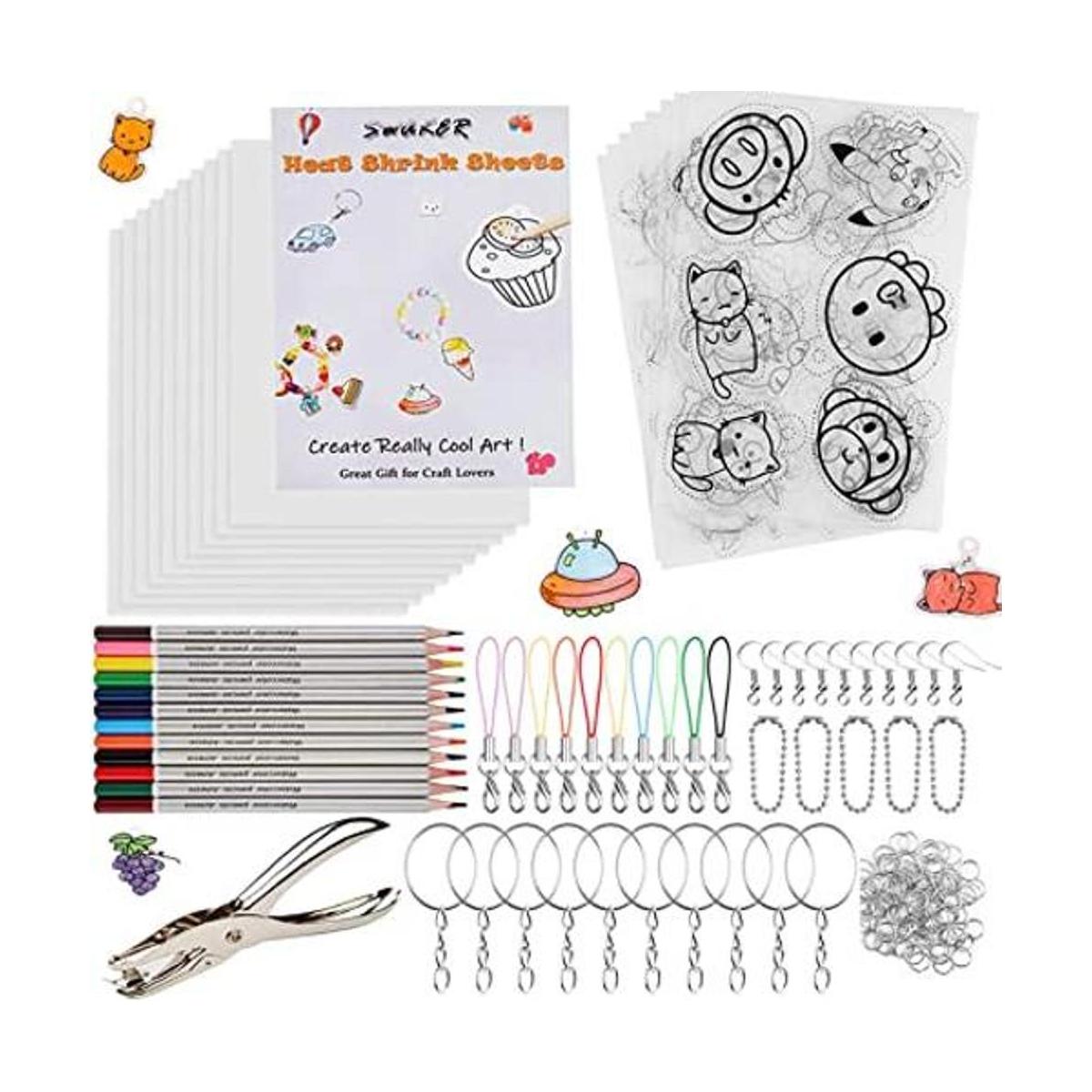 Kit de hojas de plástico termorretráctil 166 piezas de