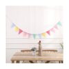 ToBeIT Banderines triangulares con colgante de arpillera