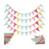 ToBeIT Banderines triangulares con colgante de arpillera
