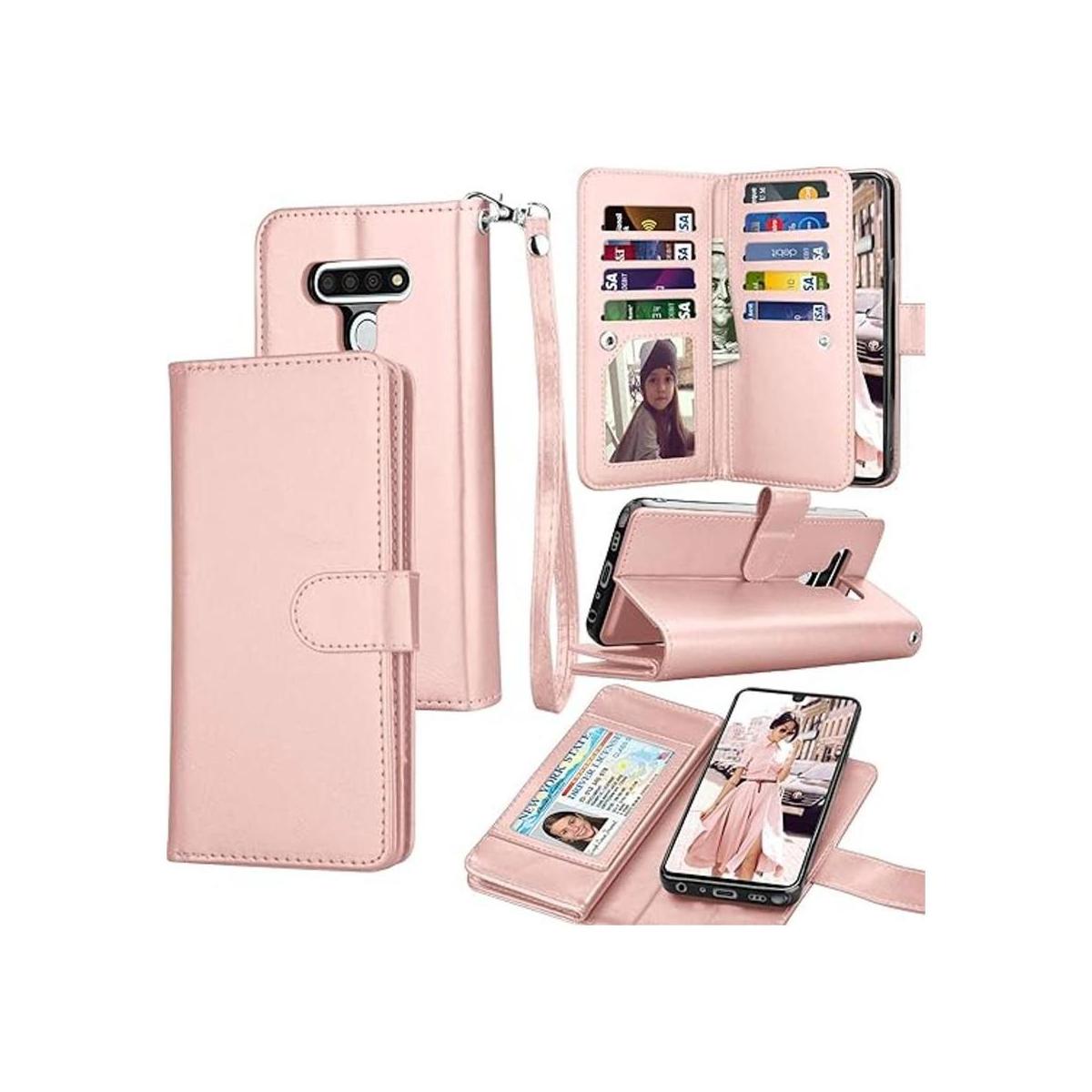 Tekcoo Funda tipo cartera para LG Stylo 6 con ranuras