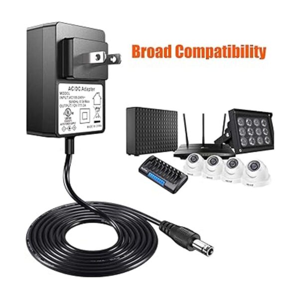 SoulBay Fuente de alimentación de 12 V y 2 A adaptador_2