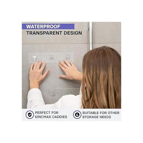 KINCMAX Paquete de 2 adhesivos de pared fuertes y