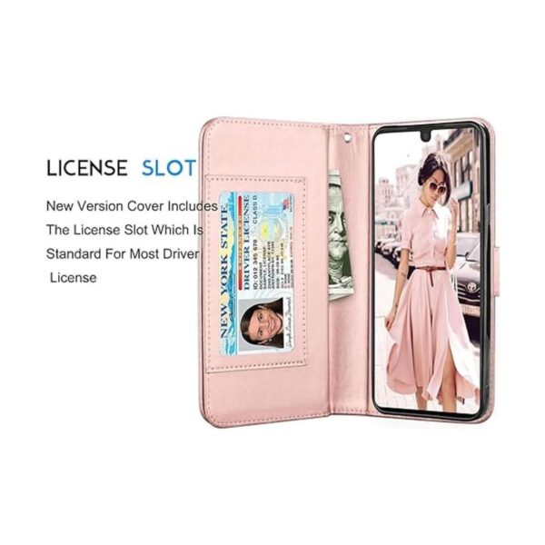 Tekcoo Funda tipo cartera para LG Stylo 6 con ranuras_5