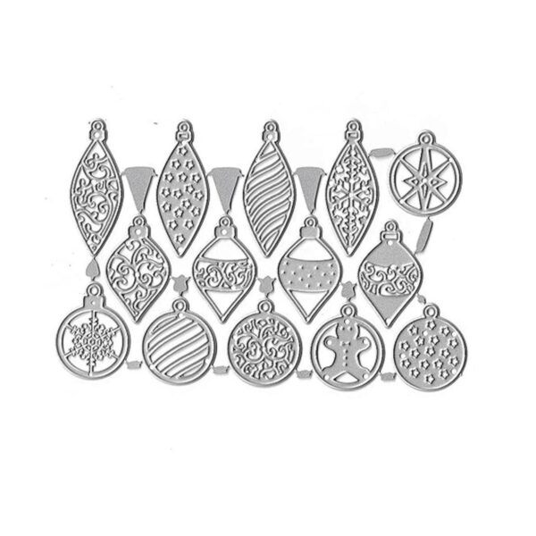 Troqueles de decoración navideña diseño de muñeco de_2