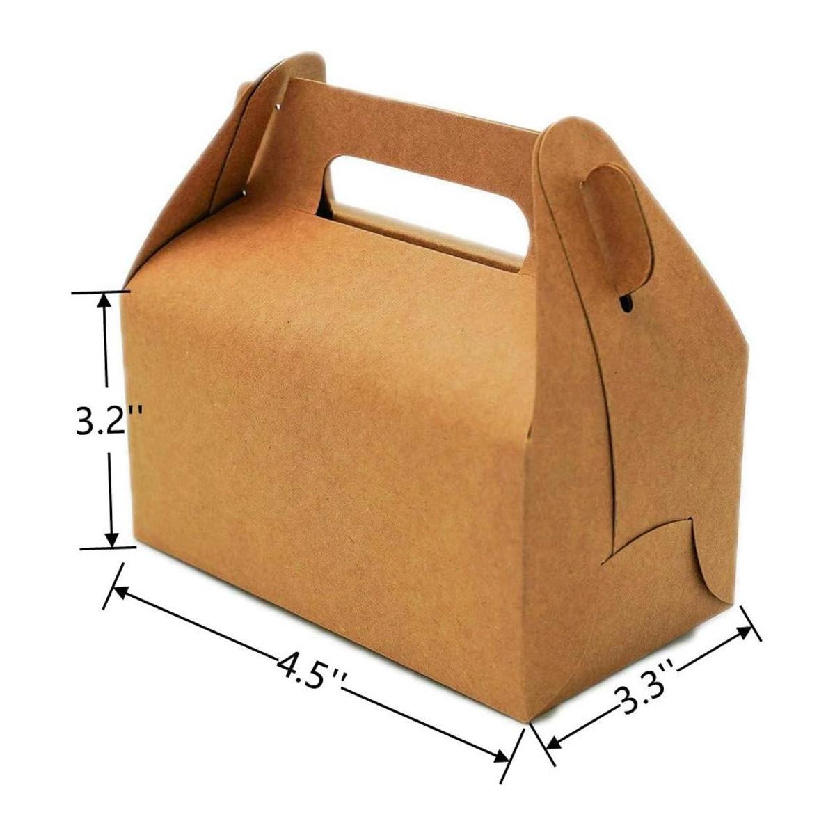 NICEWAY Paquete de 30 cajas de regalo de papel kraft