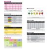 Juego de tarjetas de referencia horizontal de 7 insignias_1