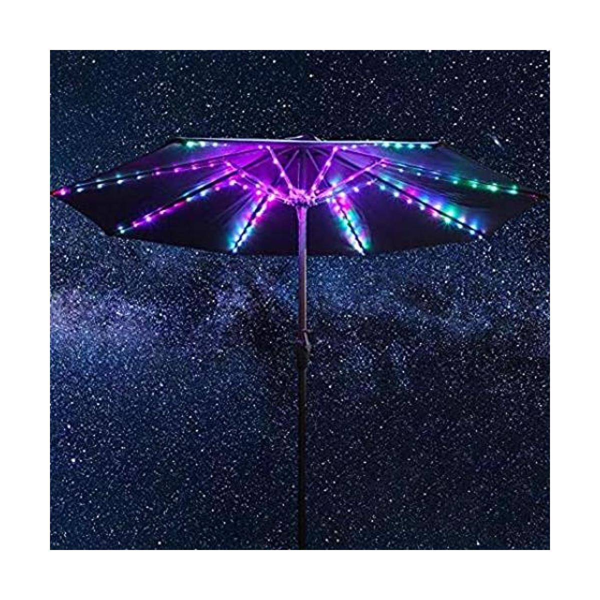 Tira de luces para sombrilla de patio 104 LED brillantes