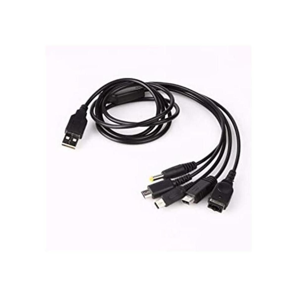 Skywin Cable cargador USB 5 en 1 para Nintendo Cable