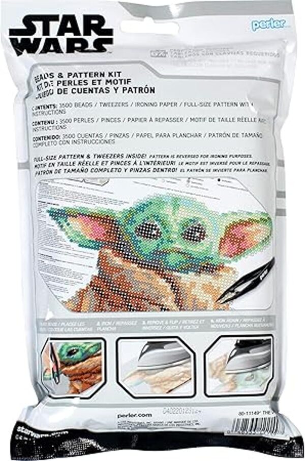 Perler 8011149 The Mandalorian Baby Yoda Star Wars Kit de_2